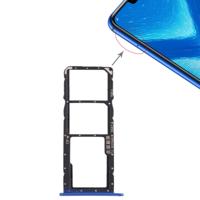 SIM-kaart lade + micro SD-kaart lade voor Huawei Honor 8X (blauw)