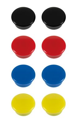 Westcott AC-E10807 Magneet Assorti Pak à 8st. Ø 15x8mm, 100g