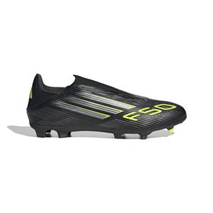 adidas F50 League Veterloze Gras / Kunstgras Voetbalschoenen (MG) Zwart Zilver Neongeel