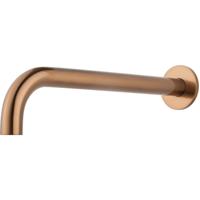 Wiesbaden Baduitloop - Rond - 30cm - 1/2inch - Geborsteld Brons Koper