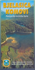 Wandelkaart Bjelasica Komovi Nationaal park | Geokarta