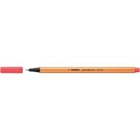 STABILO point 88, premium fineliner 0.4 mm, neon rood, per stuk