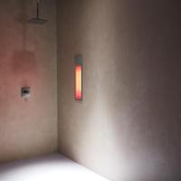 Sunshower Pure Organic Grey - Inbouw - Infrarood - 20 x 62 x 10 cm - Organisch Grijs