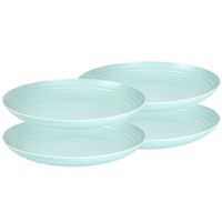 Set van 8x stuks rond kunststof borden groen 25 cm