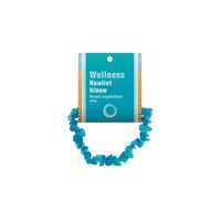 Edelsteen Splitarmband Howliet Blauw met Uitlegkaart - thumbnail