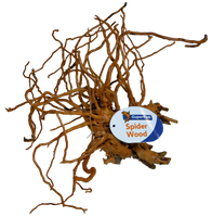Superfish Spiderwood Medium - Natuurlijk Decor voor Zoet- en Zoutwateraquaria, Goudbruin Hout