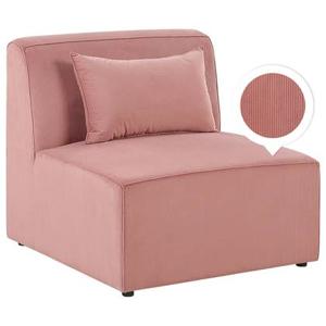 Beliani - LEMVIG - Fauteuil - Roze - Corduroy