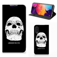 Mobiel BookCase Samsung Galaxy A50 Skull Eyes