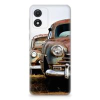 Motorola Moto E13 | Siliconen hoesje | met foto Vintage Auto