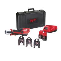 Milwaukee M12 HPT-202C TH-Set Accu hydraulische perstool 12V 2.0Ah in koffer - 4933443105