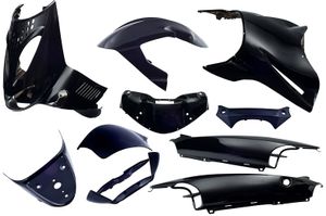 Edge Plaatset 11-delig voor aprilia sr van bouwjaar 1997 tot 2004 - zwart metallic