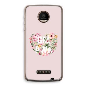 GRL PWR Flower: Motorola Moto Z Force Transparant Hoesje