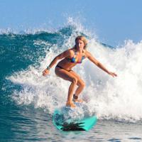Sup Board Kids Bodyboard Surfboard Groen 104 x 52 x 6 cm - thumbnail
