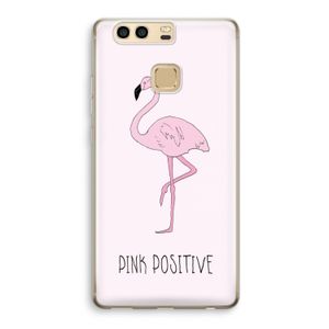 Pink positive: Huawei P9 Transparant Hoesje