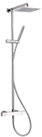 Pure Design Ebro Douche opbouwset Thermostatisch Chroom - thumbnail