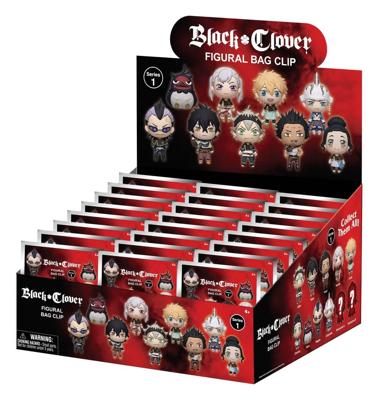 Black Clover 3D Foam Bag Clips Serie 1 Display (24)