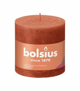 Bolsius Rustik Shine kaars Cylinder Oranje 1 stuk(s)