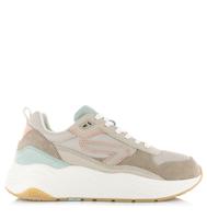 Hub Hub - Glide bone/peach/gum Beige Suede Lage sneakers Dames