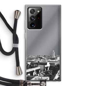 Marrakech Skyline : Samsung Galaxy Note 20 Ultra / Note 20 Ultra 5G Transparant Hoesje met koord