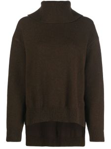 Jil Sander pull en laine à col roulé - Marron