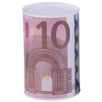 Geld spaarpot 10 euro biljet 8 x 11 cm