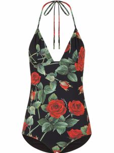 Dolce & Gabbana maillot de bain à fleurs - Noir