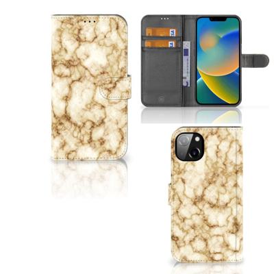 iPhone 14 Plus | Bookcase | Marmer Goud