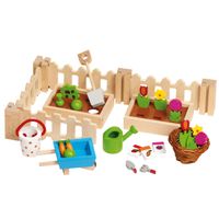 Goki poppenhuis tuinset, 32dlg. Goki poppenhuis tuinset, 32dlg.