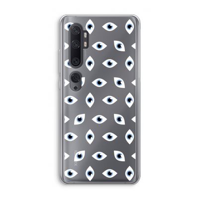 Eyes pattern: Xiaomi Mi Note 10 Pro Transparant Hoesje
