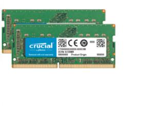 Crucial 32GB DDR4-2400 Werkgeheugenset voor laptop DDR4 32 GB 2 x 16 GB 2400 MHz 260-pins SO-DIMM CL17 CT2K16G4S24AM