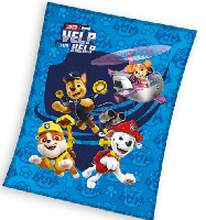 Paw Patrol fleece plaid blauw 150 x 200cm