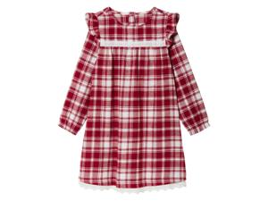 lupilu Flanellen kinder jurk (122, Rood)