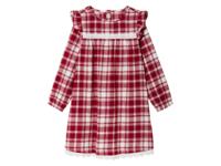 lupilu Flanellen kinder jurk (122, Rood)