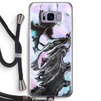 Pastel zwart: Samsung Galaxy S8 Plus Transparant Hoesje met koord