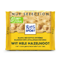 Ritter Sport wit hele hazelnoot (10x 100gr)