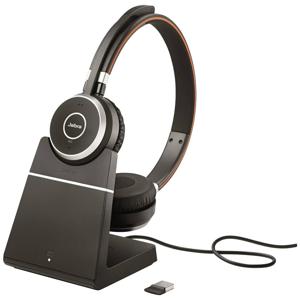 Jabra Evolve 65 Second Edition - UC On Ear headset Telefoon Bluetooth, Radiografisch Stereo Zwart Noise Cancelling, Ruisonderdrukking (microfoon) Incl. oplaad-