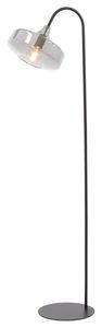 Light & Living Vloerlamp 'Solna' 160cm hoog, kleur Smoke/Mat Zwart