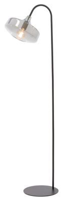 Light & Living Vloerlamp 'Solna' 160cm hoog, kleur Smoke/Mat Zwart