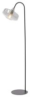Light & Living Vloerlamp 'Solna' 160cm hoog, kleur Smoke/Mat Zwart