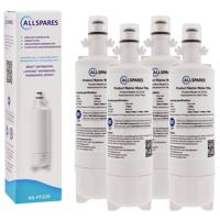 AllSpares Waterfilter (4x) voor koelkast geschikt voor LG Beko 874960100 - thumbnail