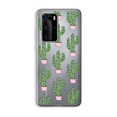Cactus Lover: Huawei P40 Pro Transparant Hoesje