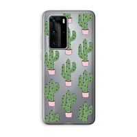 Cactus Lover: Huawei P40 Pro Transparant Hoesje