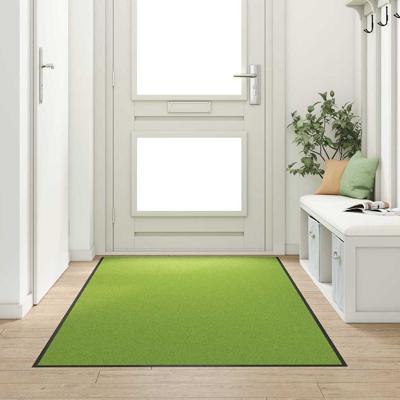 Deurmat Groen en Zwart 120 x 300 cm Polyamide en PVC