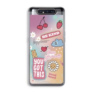 Positivity: Samsung Galaxy A80 Transparant Hoesje