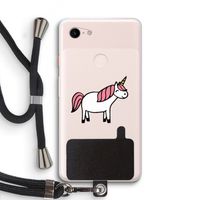 Eenhoorn: Pixel 3 XL Transparant Hoesje met koord Eenhoorn: Pixel 3 XL Transparant Hoesje met koord