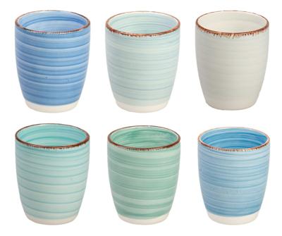 Cookinglife Koffiekopjes / Senseo kopjes Delice Blauw 180 ml - 6 stuks