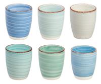 Cookinglife Koffiekopjes / Senseo kopjes Delice Blauw 180 ml - 6 stuks
