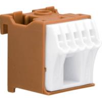 Hager KN06P Bruin, Wit 6-polig 63 A 230 V