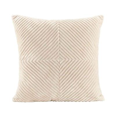 2e Halve Prijs Leen Bakker - Sierkussen Raf - 45x45 Cm - Polyester - Beige
