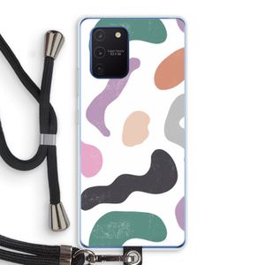 Memphis Shapes: Samsung Galaxy Note 10 Lite Transparant Hoesje met koord